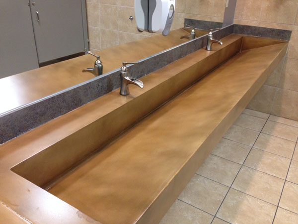Single Ramp Sink Restroom Install